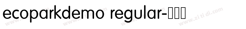 ecoparkdemo regular字体转换
